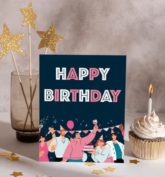Happy Birthday greeting card