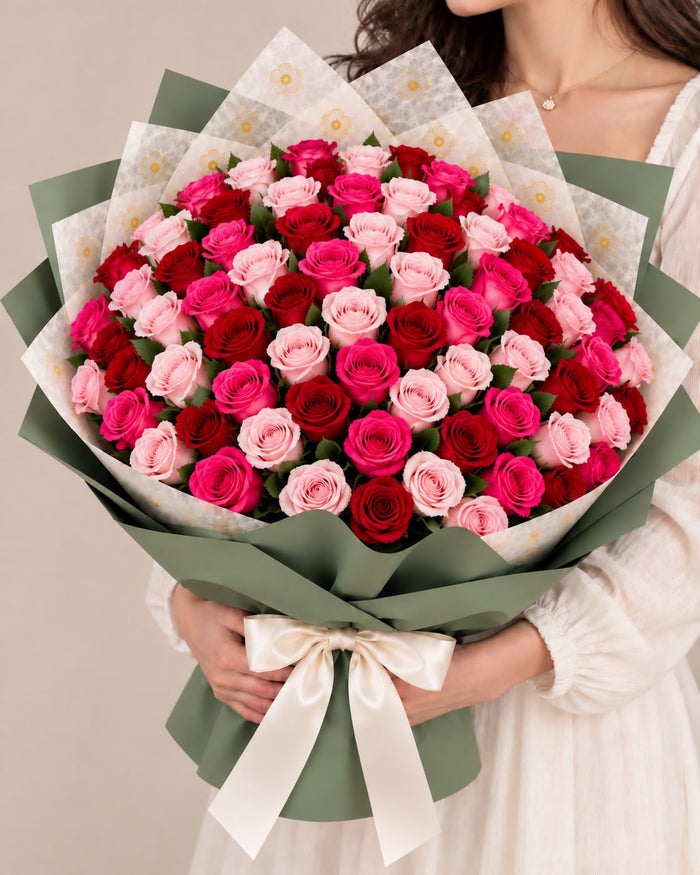 90 Roses Roses – Florai